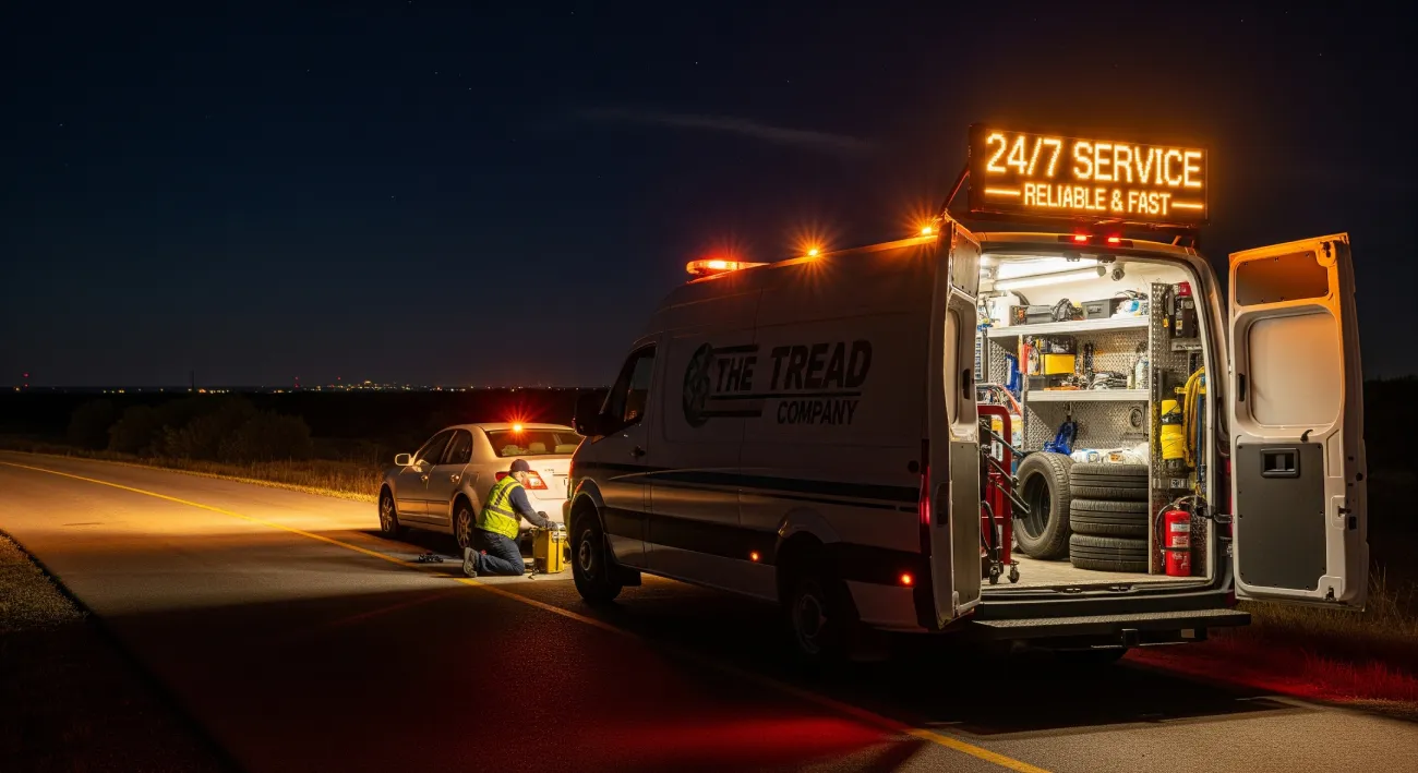 Is a Roadside Service Tire Change in Cleburne, TX, Faster Than a Tow?